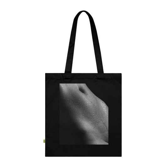 Organic Cotton Tote Bag – Sensual Waterdrop Detail